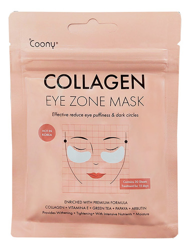 Parches Para Ojeras Collagen Eye Zone Mask Pads Coony Tipo De Piel Todo Tipo De Piel