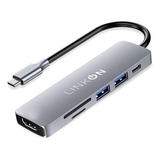 Hub Adaptador Linkon Usb Tipo C 6 En 1 Para Mac Macbook Wind