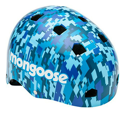 Casco Mongoose Bmx, Deportivo Multiusos Para Niños, Camuflaj