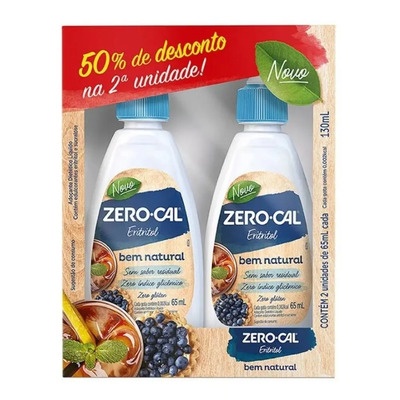 Adoçante Líquido Eritritol Zero Cal 2 Unidades De 65ml Promo | MercadoLivre