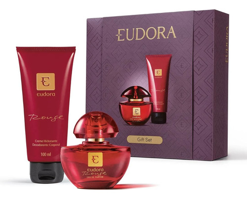 Kit Presente Eudora Perfume Rouge Eau De Parfum