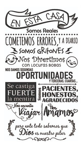 Frases Decorativas Adhesivas Hogar Sala Habitación Empresa