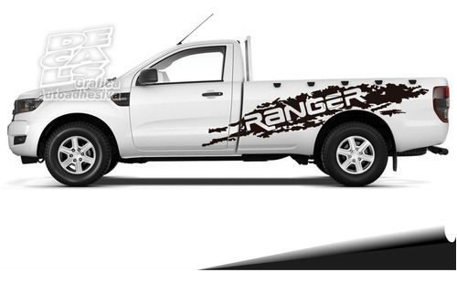 Calco Ford Ranger 2013/20 Cabina Simple Paint Juego Completo