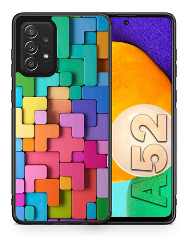 Funda Galaxy A52 Tetris De Colores Tpu Uso Rudo 