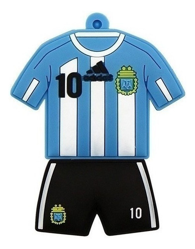 Pen Drive Animados Figuras Selección Argentina Camiseta Nombre Del Diseño Seleccion Aregentina (je-172) Color Azul