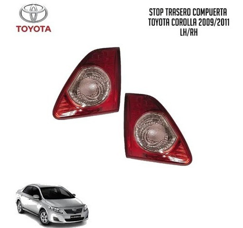 Stop Trasero Compuerta Toyota Corolla 2009/2012 Rh/lh Foto 2