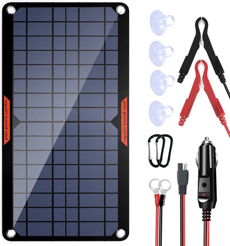 Cargador De Batería De Coche Con Panel Solar De 10 W Y...