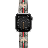 Correa De Piel Reloj Apple Watch Lujo | Gg Monograma Abeja