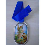 B. Passado - Medalha Para Berço Anjo Da Guarda - Azul