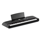 Piano Digital Ponderado Yamaha Dgx670b De 88 Teclas, Negro (