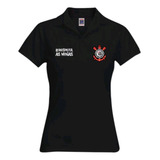 Camisa Feminina Gola Polo Corinthians Respeita As Minas 