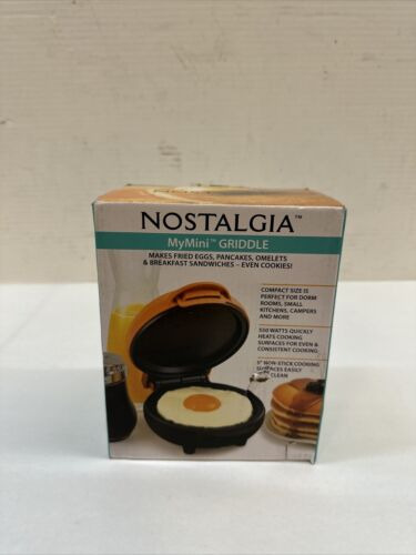 Nostalgia Mgd5or Mymini Personal Electric Griddle, Eggs, Dda