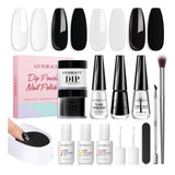 Azurebeauty Juego De Esmalte De Unas Y Kit De Polvo De Inmer