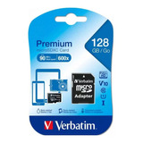 Tarjeta De Memoria Verbatim 44085  Premium Sd 128gb Clase 10