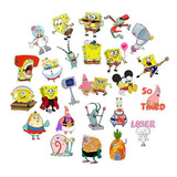 Planilla De Stickers Bob Esponja Mod 1 Aprox 28cm