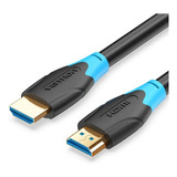 Cable Vention Hdmi 2.0 Certificado Ultra Hd 4k 60hz 3 Metros Blindado - Doble Filtro 18 Gbps Hdr Hdcp Arc - Pc Gamer - Aagbi