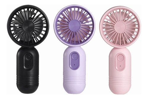 Mini Ventilador Portátil, Paquete De 3 Ventiladores Mano