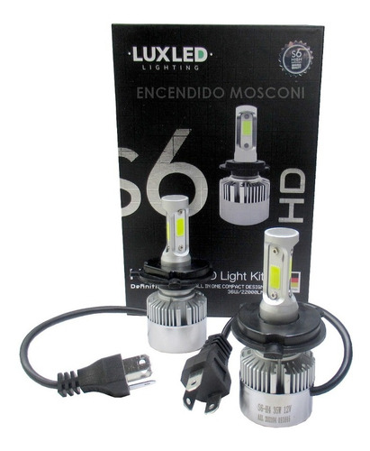 Kit Cree Led S6 H4 44000 Lumens Con Cooler