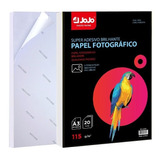 Papel Fotográfico Adesivo A3 Glossy 115g 200 Fls Brilhante