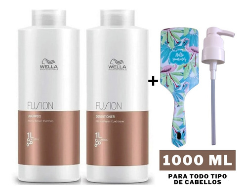 Duo Wella Fusion 1000ml + Obs - L a $219400