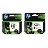 Cartuchos Hp 667xl Negro + Col Original 2775 2778 2779 4175