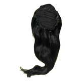 Rabo De Cavalo Cabelo Humano Castanho Escuro 60cm 125g