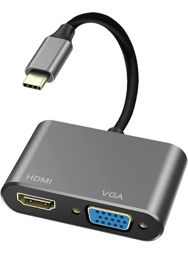 Anna Tosani Adaptador Usb C A Hdmi Y Vga 2 En 1 Adaptador Ti