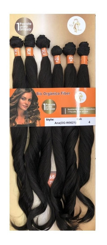 Cabelo Orgânico Liso Ondulado 70 Cm 280 Gramas + Brinde