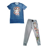 Ed Hardy Conjunto Pijama , Ultra Ligera, Confort 24 Hrs Mod8