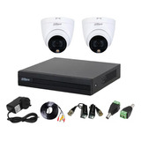 Kit Seguridad Dahua Full Hd 4 Canales+ 2 Domos Full Color