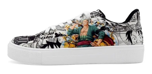 Tenis One Piece Zoro Agujeta Manga Anime