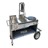 Carrito De Comida Con Freidora-doble, Crepera, Modelo P608