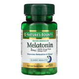 Tabletas Melatonina 3mg Nature's Bounty Dormir Relajado 120u