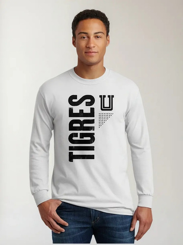 Playera Tigres Uanl Hombre U Manga Larga