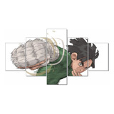 Cuadros Decorativos Rock Lee/naruto 5 Piezas 134x72 Anime