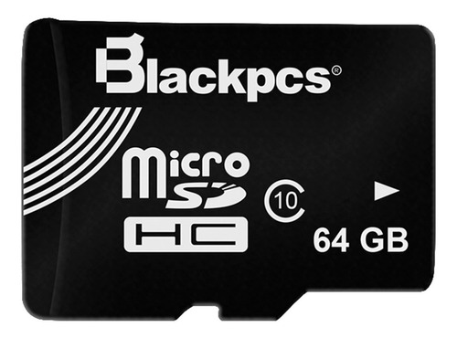 Memoria Micro Sd 64gb Clase 10 Hc Blackpcs Mm10101-64 