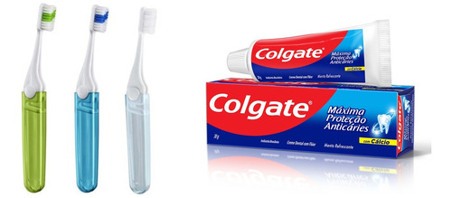 24 Colgate Miniatura + 24 Escovas Condor