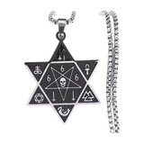 Collar Para Magos Negros, Oscuro 666 Hexagrama Satánico