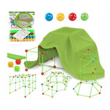 Tienda De Campaña Para Niños, Carpa De Cabina, Juguete De Construcción De Color Verde