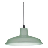 Lampara Colgante Galponero Verde Pastel 26cm Apto Led 