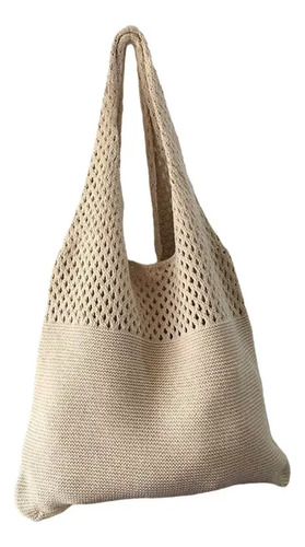 Bolso De Hombro Tejido Retro Para Mujer