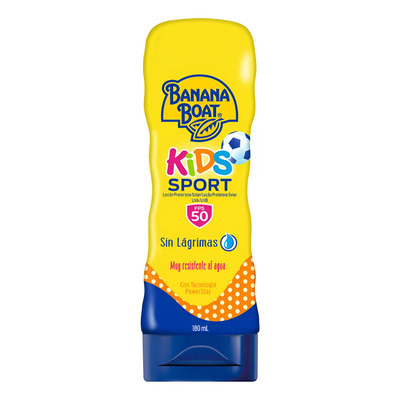 Protector Solar Banana Boat Kids Sport 50 Fps Loción 180 Ml | MercadoLibre