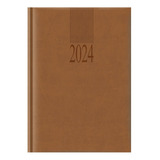 Agenda Diaria Básica 2024 Cubierta Tucson 14 X 20 Cm Danpex Portada Miel