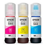 Tinta Epson 544 X 3 L3210 L3250 L5290 L1110 L1210 Original
