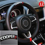 Gooogo Funda Para Volante Coche Fibra Carbono Negra Cooper S MINI Cooper S