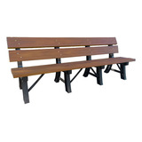 Banco Jardim 2,00 M Ipe 200x40cm Reforcado Madeira Plastica