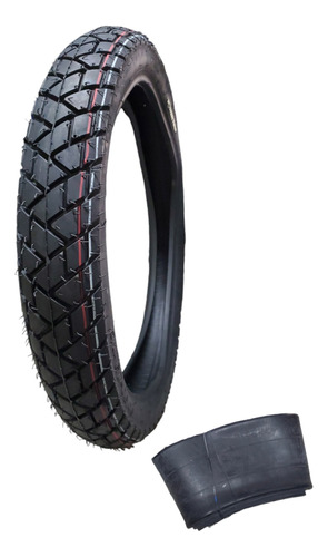 Llanta 110/90-17 Power Tire Tt Reforzada 6pr + Camara 