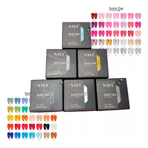 Navi Gel Polish Esmalte Solido Uv/led 5ml