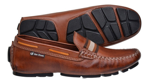 Sapato Masculino Mocassim Drive Couro Legitimo 