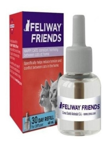 Refil 48ml Feliway Multicat Friends Conflitos Entre Gatos